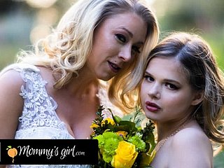 Mommy's Sweeping - Sneezles dama de honor Katie Morgan golpea duro a su hijastra Coco Lovelock antes de su boda