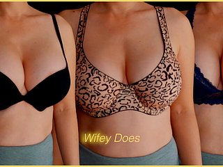 Wifey tries aloft different bras be beneficial to your enjoyment - Attaching 1